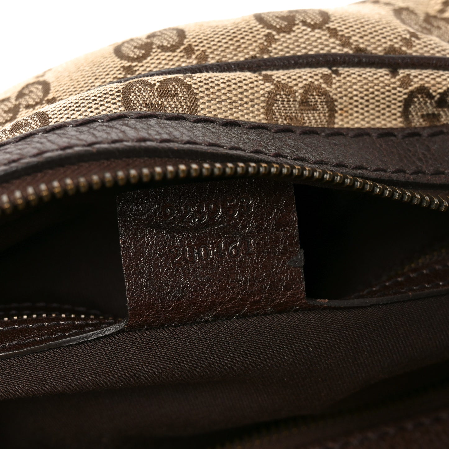 Monogram Medium Interlocking Icon Tote Dark Brown