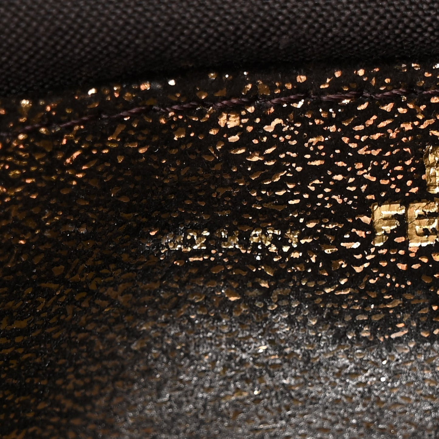 Metallic Canvas Pochette Gold