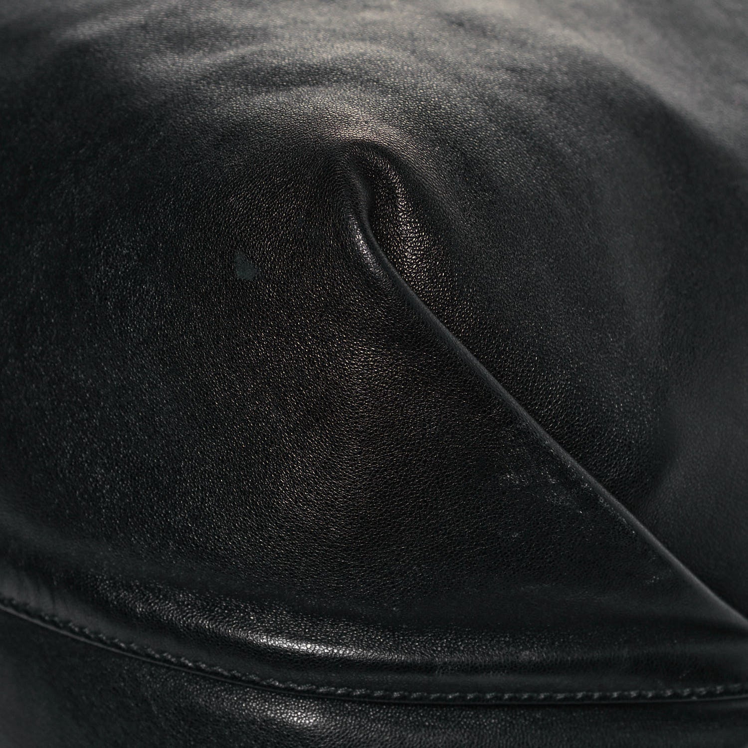 Saint Laurent Lambskin Teddy Drawstring Bag Black 8 of 15
