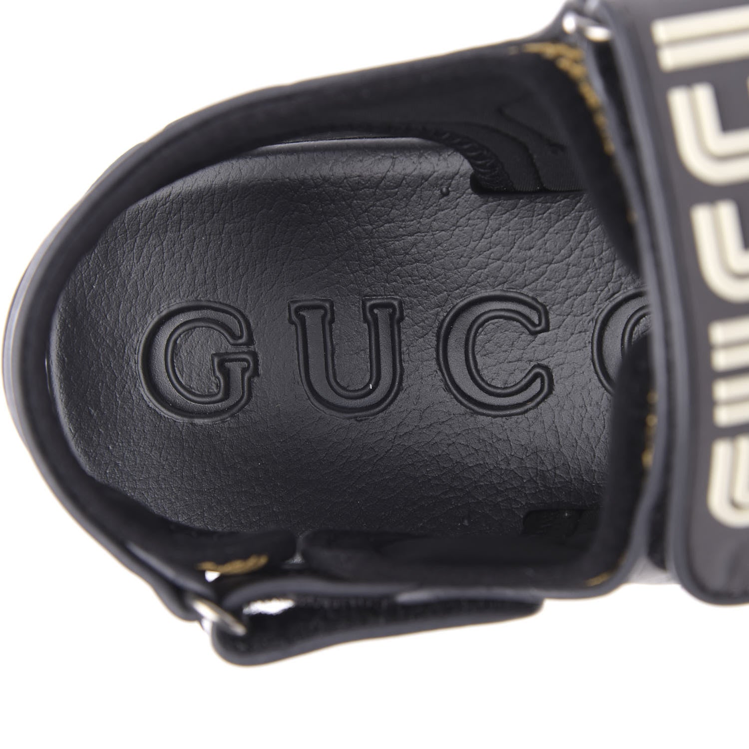 Gucci X SEGA Nappa Mesh Mens Aguru Sandals 9.5 Loess Black 6 of 8