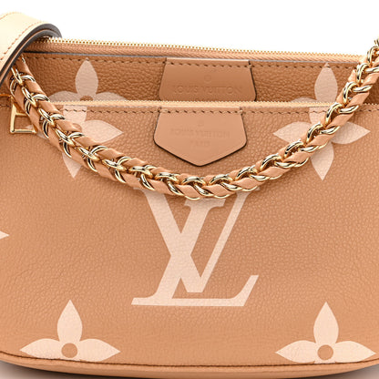 Louis Vuitton Empreinte Monogram Giant Multi Pochette Accessories Arizona Creme 8 of 10