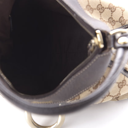 Gucci Monogram Medium D Gold Ring Hobo Dark Brown 5 of 11