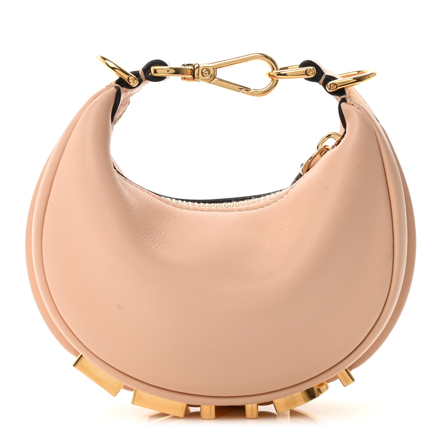 Vitello Grace Matte Nano Fendigraphy Hobo Charm Light Rose