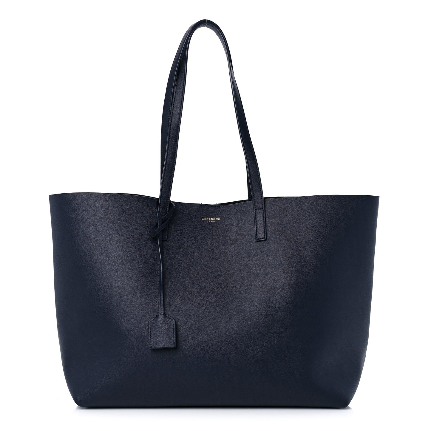 Calfskin Large Shopping Tote Deep Marine