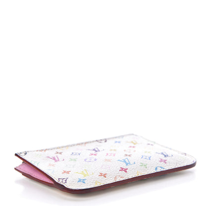 Louis Vuitton Monogram Multicolor Key Pouch White Litchi 4 of 16