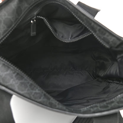 Gucci GG Supreme Monogram Web Handle Vertical Tote Black Grey 5 of 10