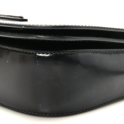 Prada Spazzolato Flap Shoulder Bag Black 8 of 8