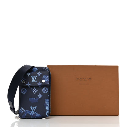Louis Vuitton Monogram Ink Watercolor Phone Pouch Blue 10 of 10