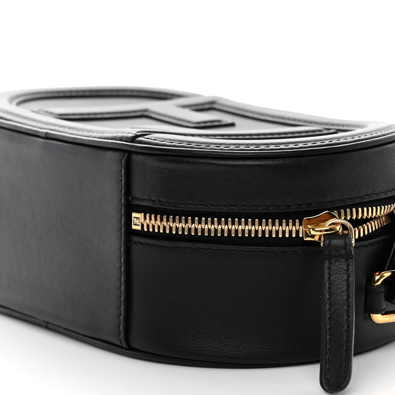 Fendi Vitello Grace Matte Mini O'Lock Camera Case Black 1447000