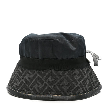 Fendi Fabric Jacquard FF Bucket Hat L Black 14 of 17