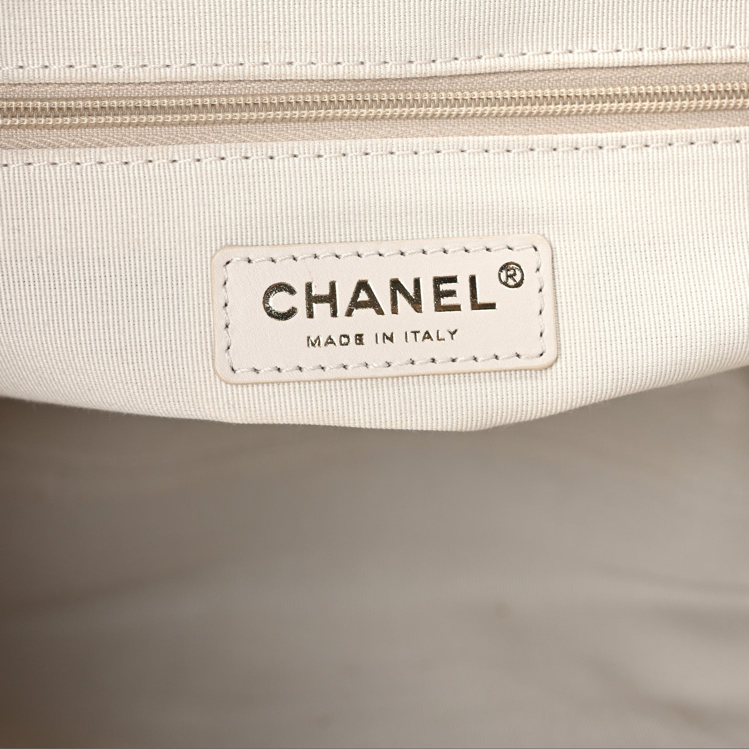 Chanel Calfskin Quilted Small Coco Base Shopping Bag White 6 of 10