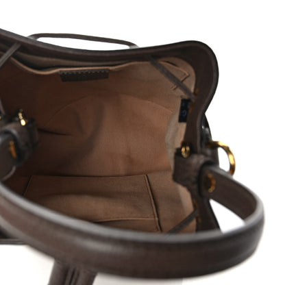 Gucci GG Supreme Monogram Web Small Ophidia Bucket Bag Brown 4 of 11
