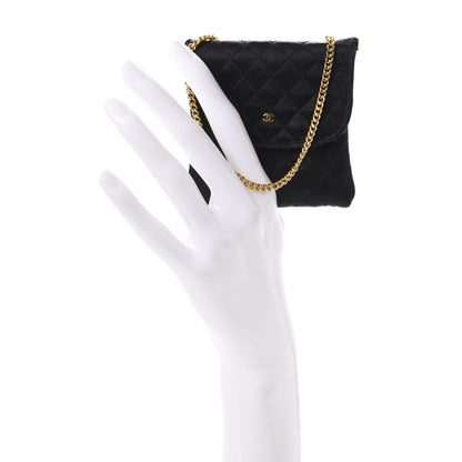 Chanel Jersey Quilted Shoulder Bag Black 2 of 9