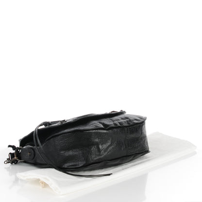 Balenciaga Agneau Classic Hardware Neo Folk Messenger Black 4 of 7