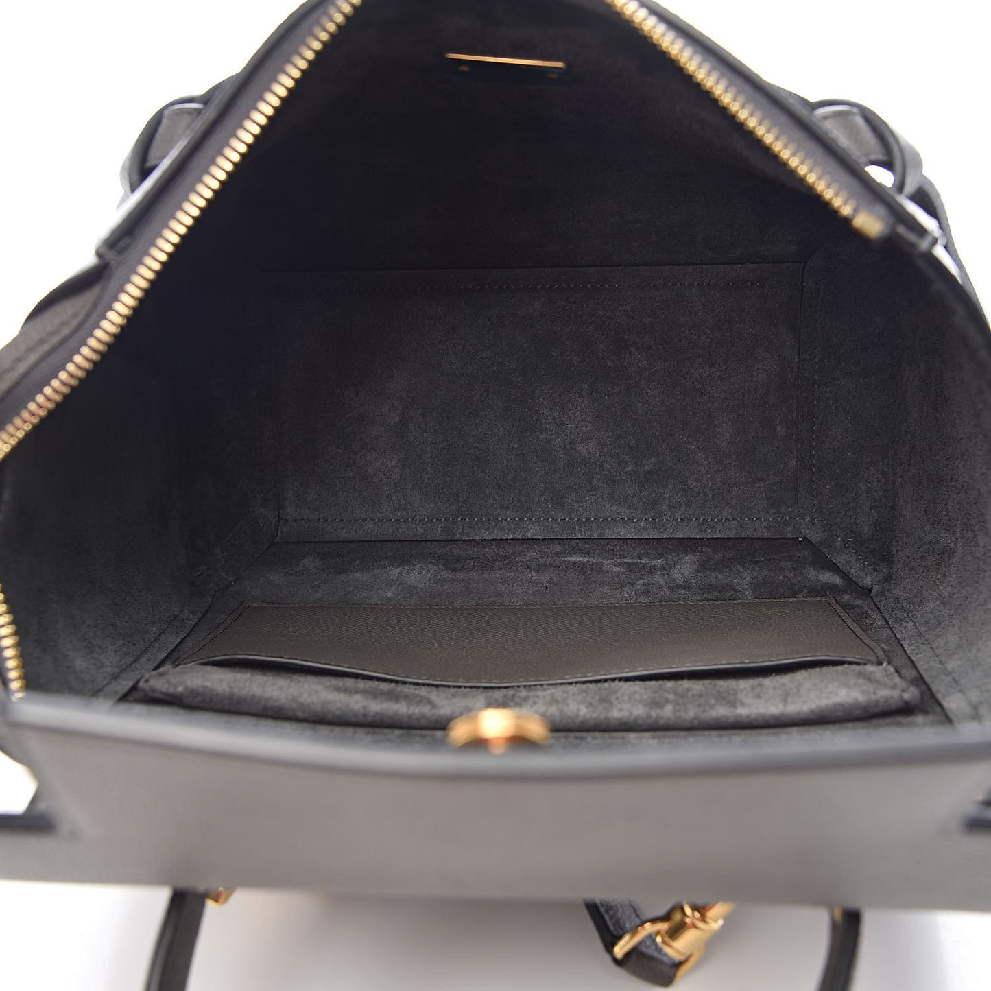 Grained Calfskin Micro Belt Bag Grey