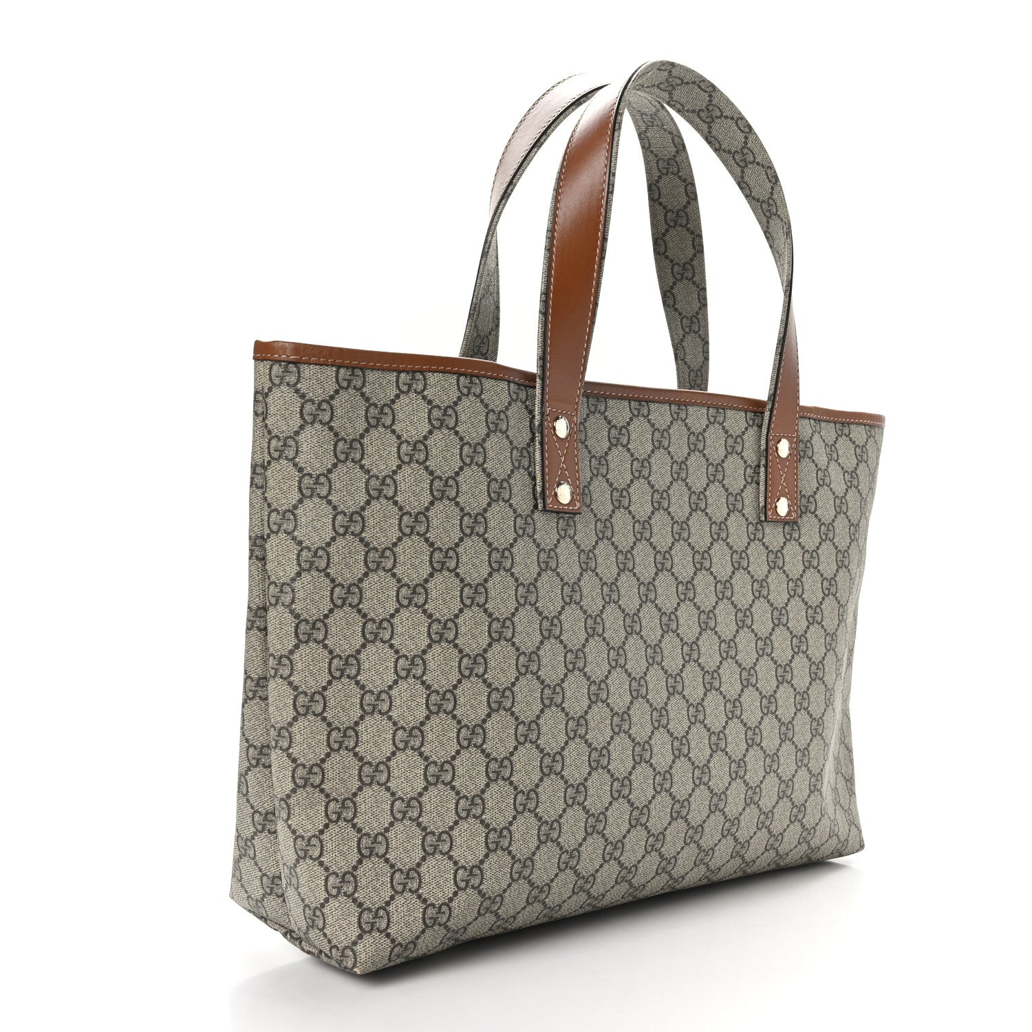 Gucci GG Plus Monogram Medium Signature Web Loop Tote Light Brown 4 of 10