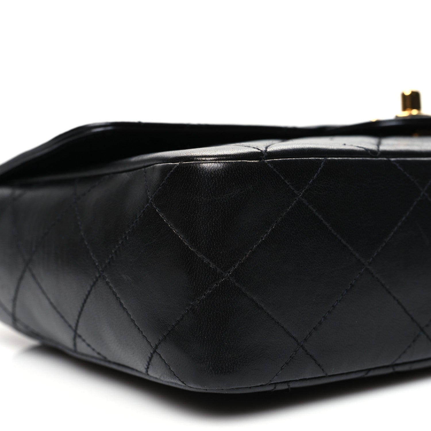 Chanel Lambskin Quilted Medium Single Flap Black 9 of 12