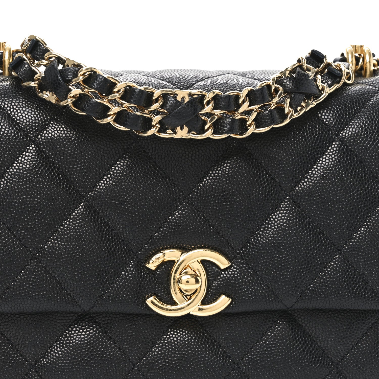 Chanel Caviar Quilted Mini Coco First Flap Black 8 of 11
