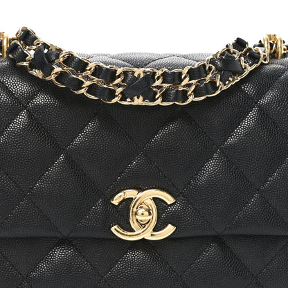 Chanel Caviar Quilted Mini Coco First Flap Black 8 of 11
