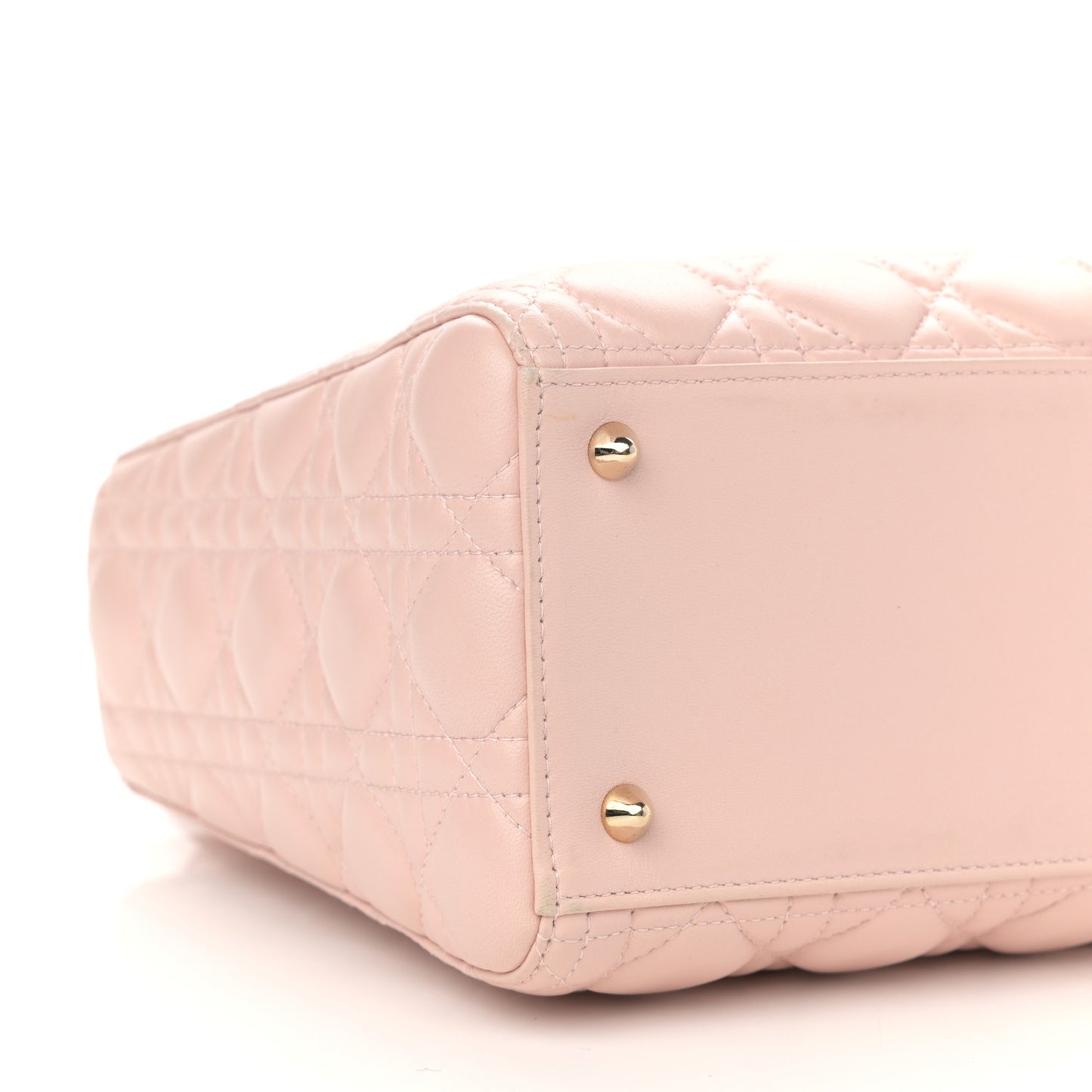 Lambskin Cannage Medium Lady Dior Light Pink