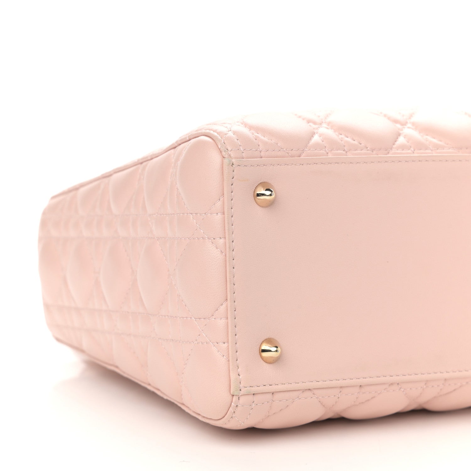 Christian Dior Lambskin Cannage Medium Lady Dior Light Pink 8 of 9