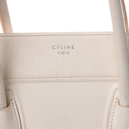 Celine Grained Calfskin Medium Phantom Luggage Cream 6 of 34