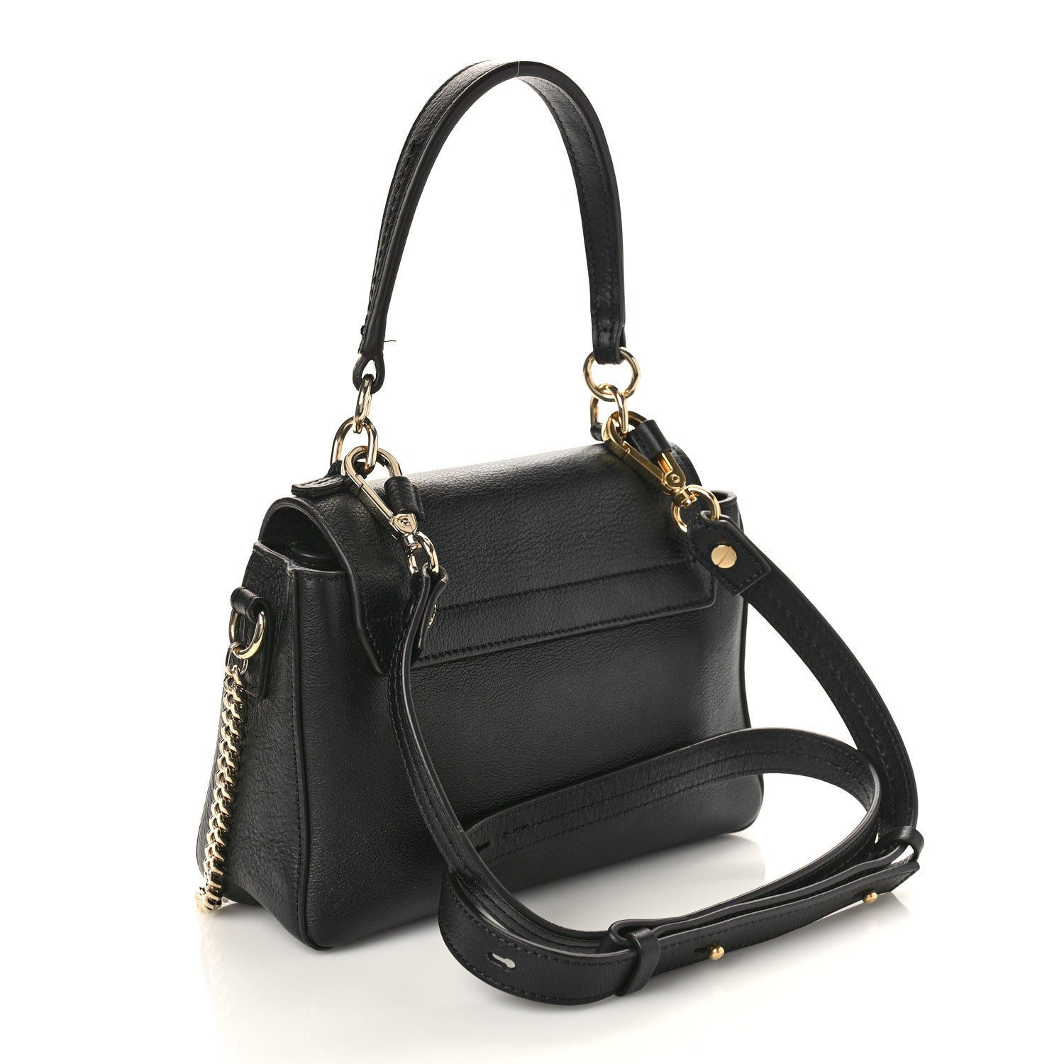 Chloe Calfskin Mini Faye Day Shoulder Bag Black 3 of 11