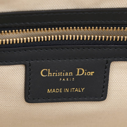 Christian Dior Perforated Calfskin Medium Dior Vibe Classic Bowling Bag White 6 of 12
