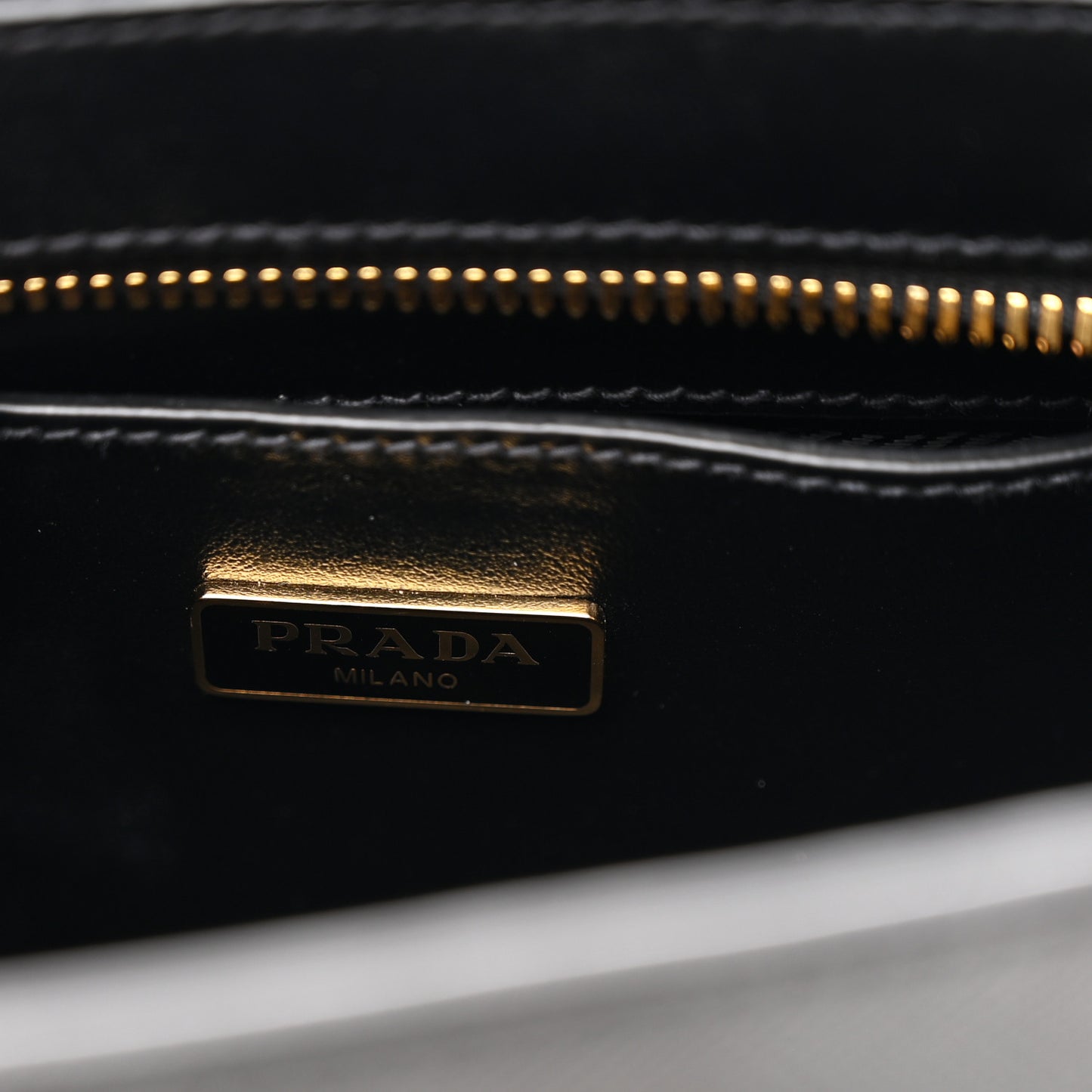 Saffiano Soft Calfskin Mini Zippered Crossbody Black