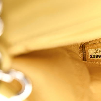 Chanel Lambskin Quilted Mini Rectangular Flap Yellow 7 of 10