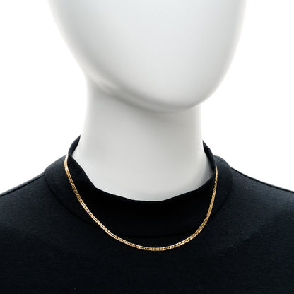 Parker & West by FASHIONPHILE 18K Yellow Gold Curb Chain Necklace 15.75" 2 of 5