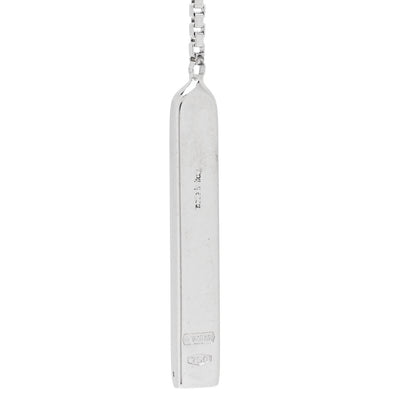 Gucci 18K White Gold Bar Drop Earrings 4 of 4