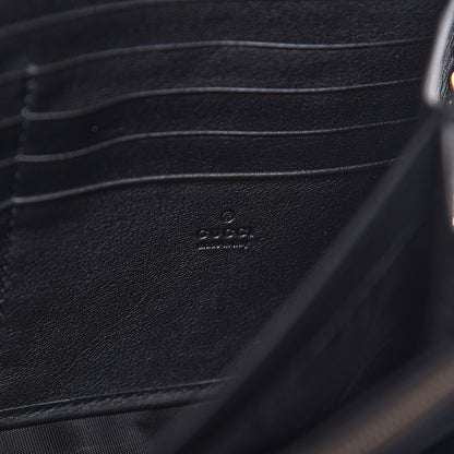 Gucci Velvet Matelasse GG Marmont Chain Wallet Black 6 of 11