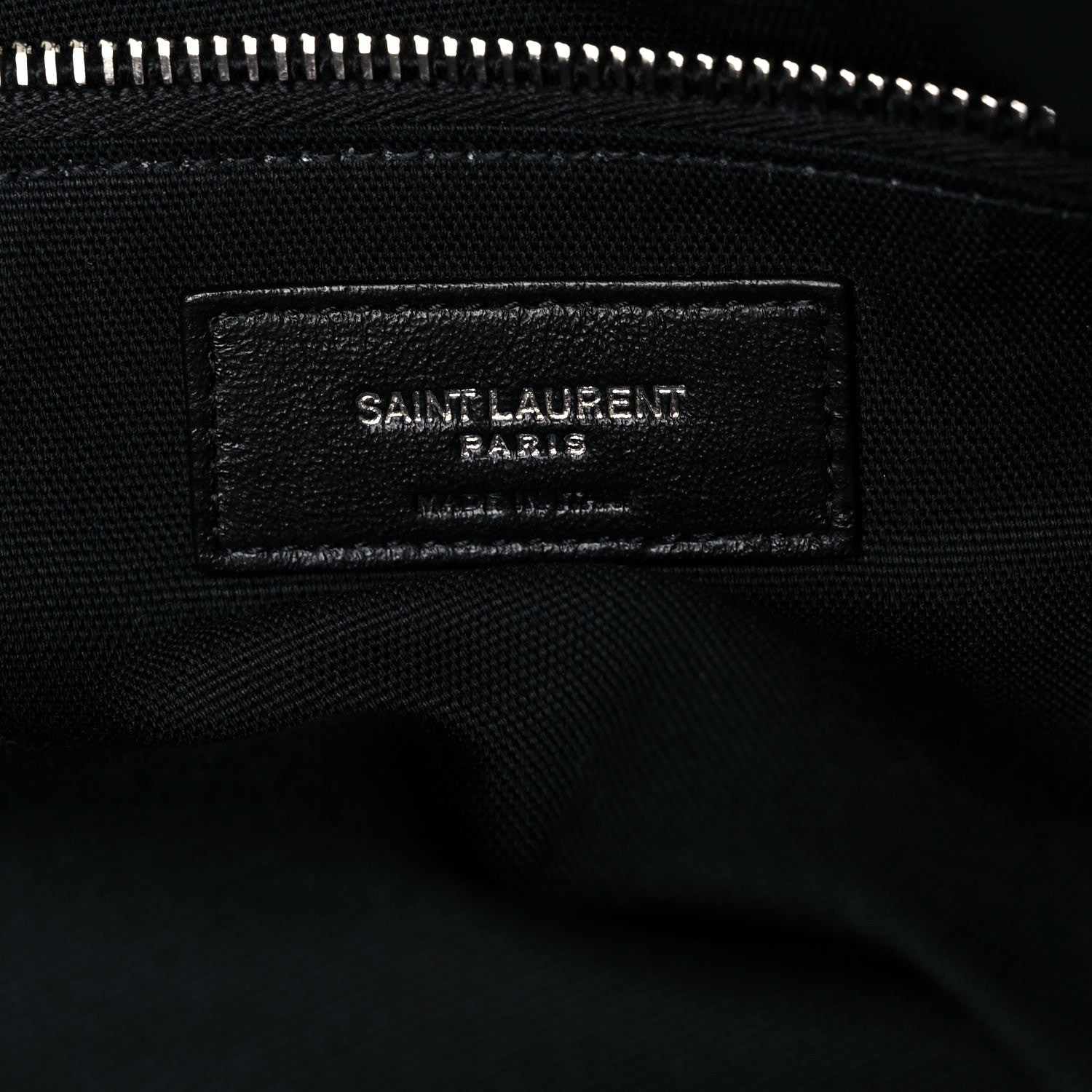 Saint Laurent Gabardine Camouflage Large Convertible ID Bag Black Green 8 of 9