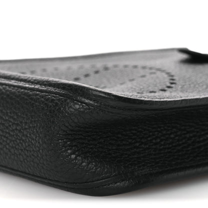 Hermes Taurillon Clemence Evelyne TPM Black 10 of 12