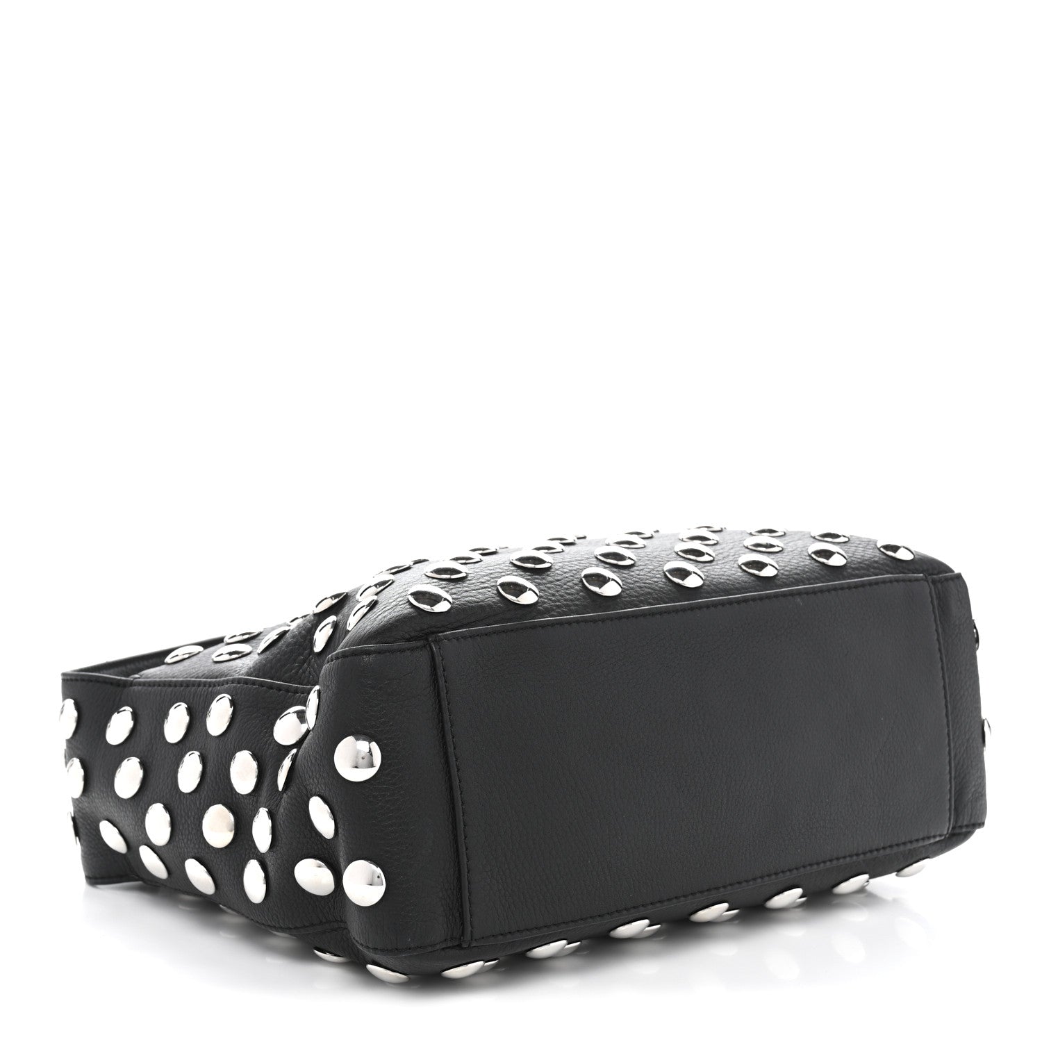 Khaite Pebbled Sport Calfskin Studded Elena Black 3 of 8