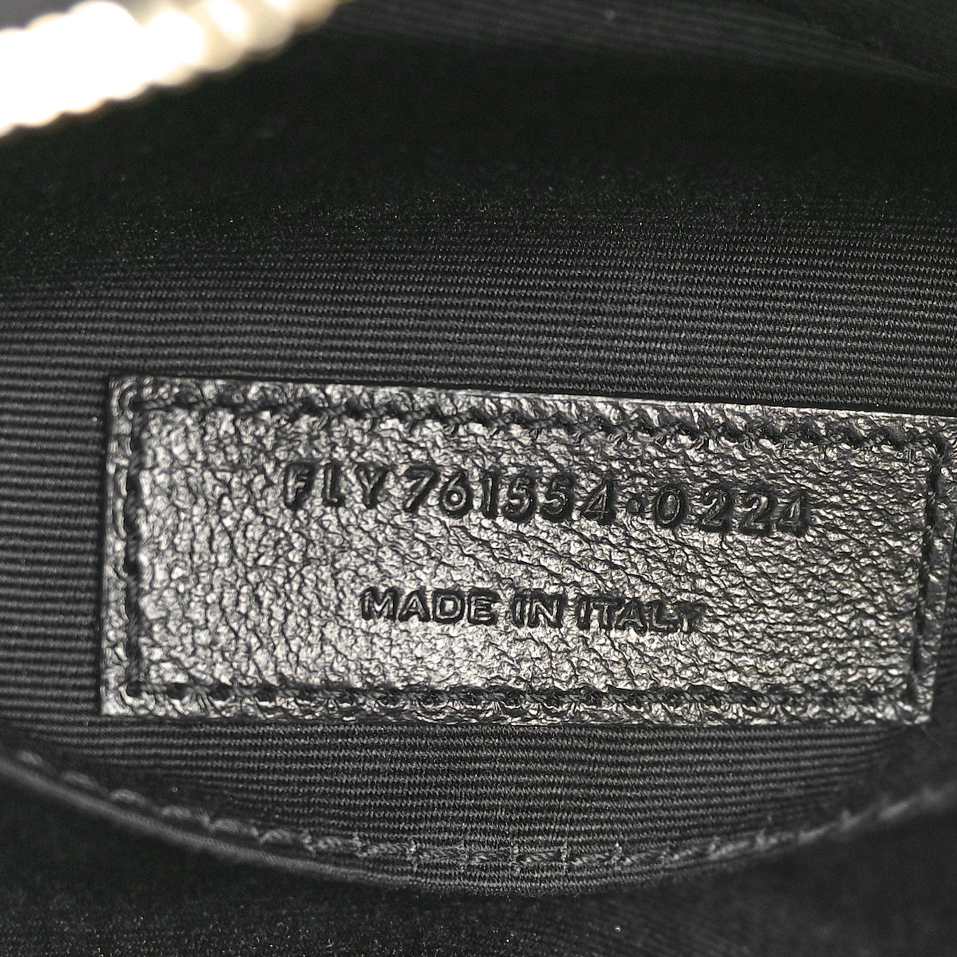 Calfskin Matelasse Monogram Lou Camera Bag Black