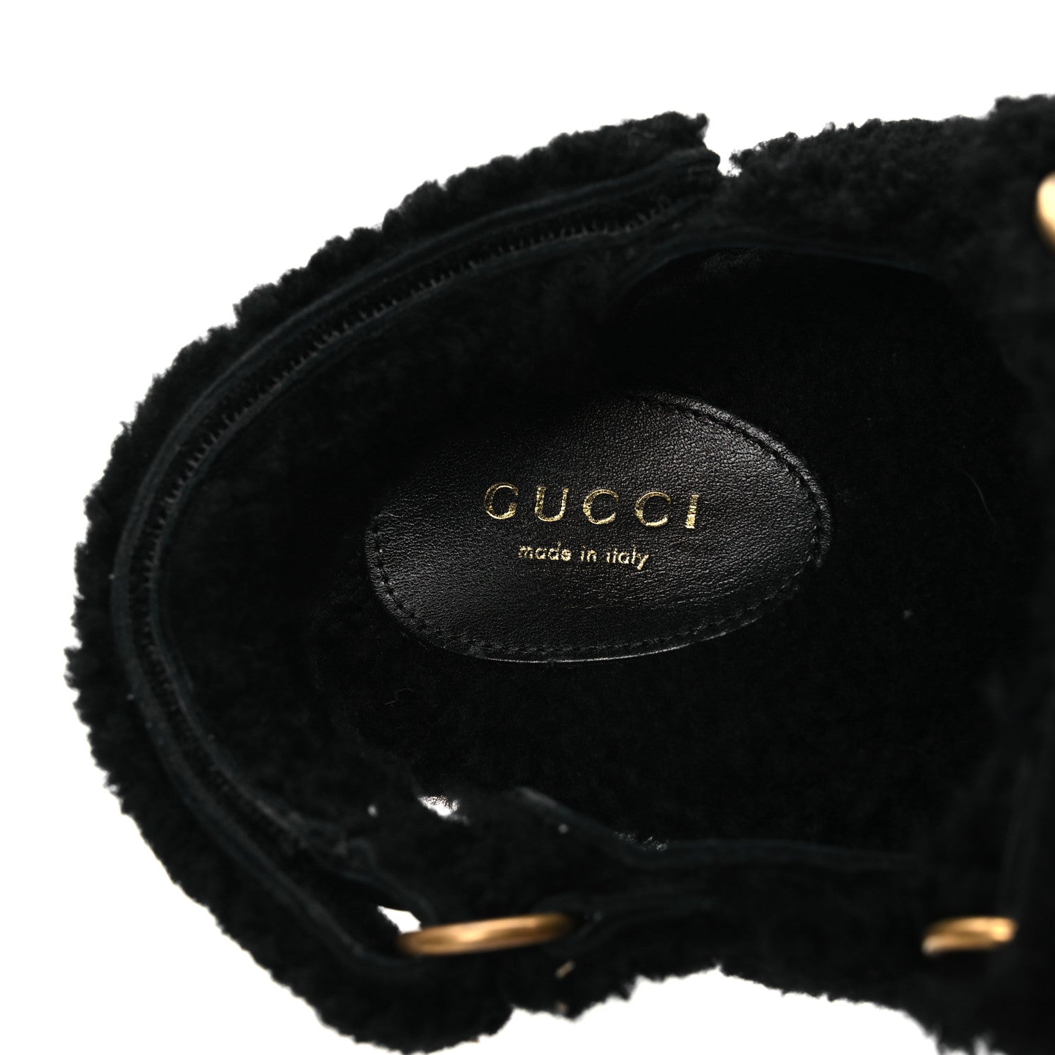 Gucci Merino Wool Interlocking G Dad Sandals 37 Black 10 of 12
