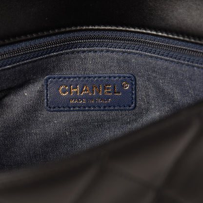 Chanel Lambskin Quilted Resin Bi-Color Chain Flap Bag Black 8 of 11