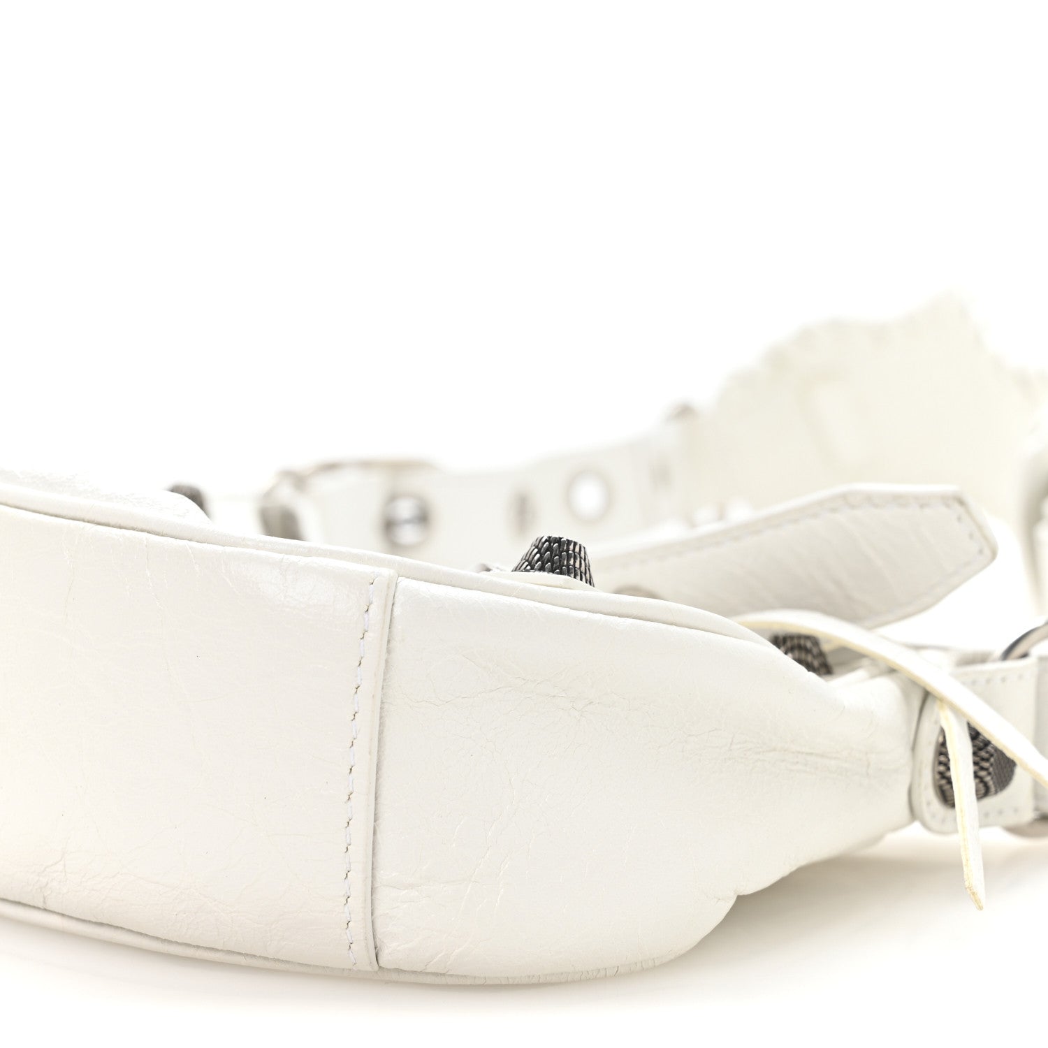 Balenciaga Agneau Arena Le Cagole Shoulder Bag XS Optic White 11 of 11