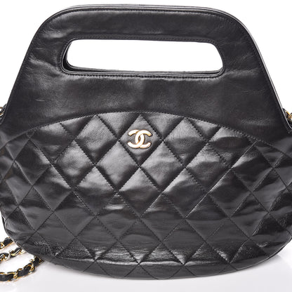 Chanel Lambskin Quilted CC Shoulder Bag Black 11 of 15