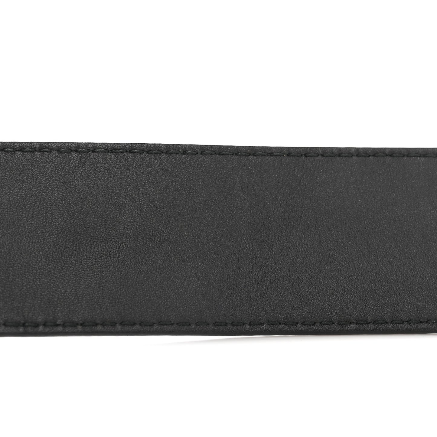 Moon Calfskin Nickel Double G 40mm Belt 80 32 Black