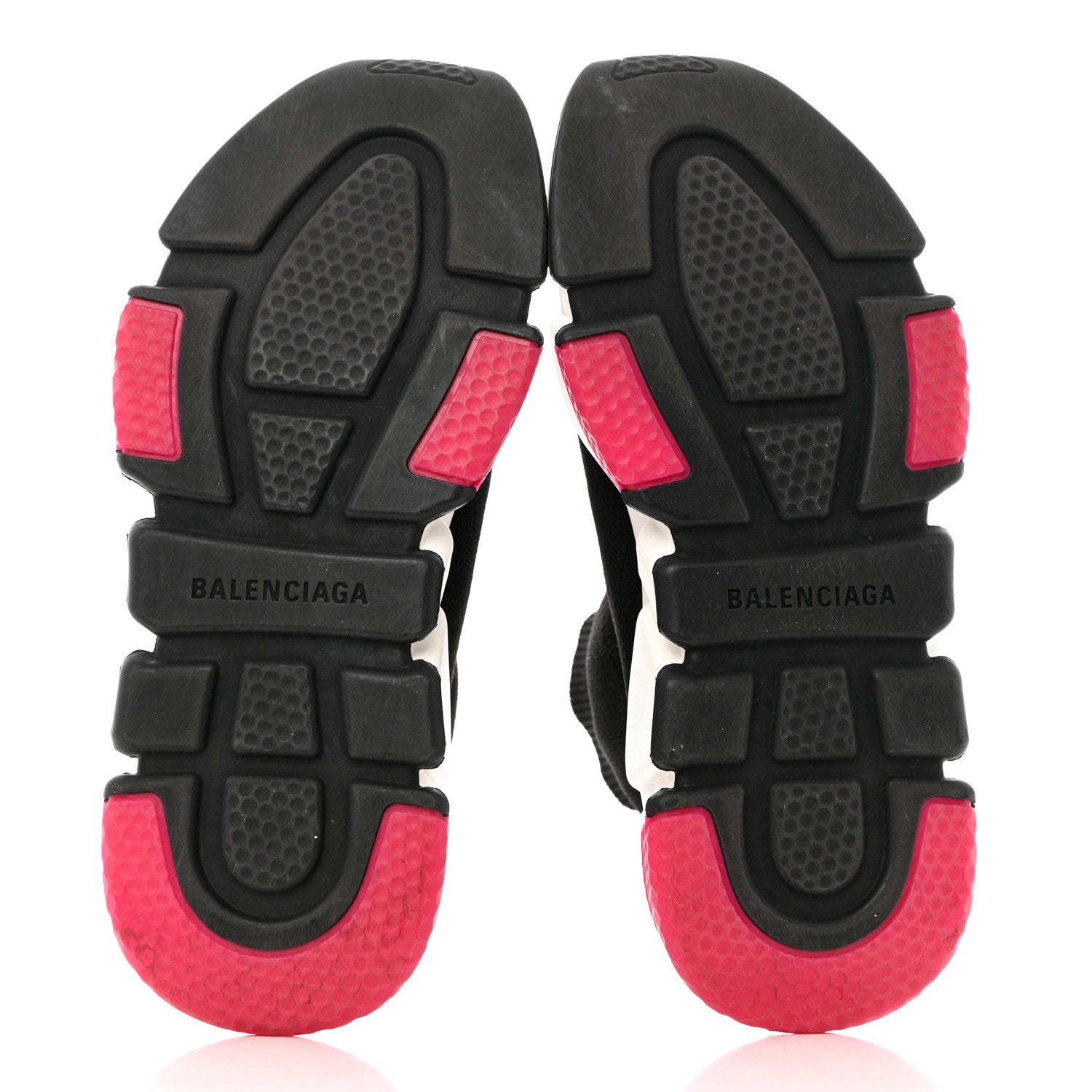 Balenciaga Neoprene Knit Womens Speed Sneakers 36 Black Pink 5 of 9