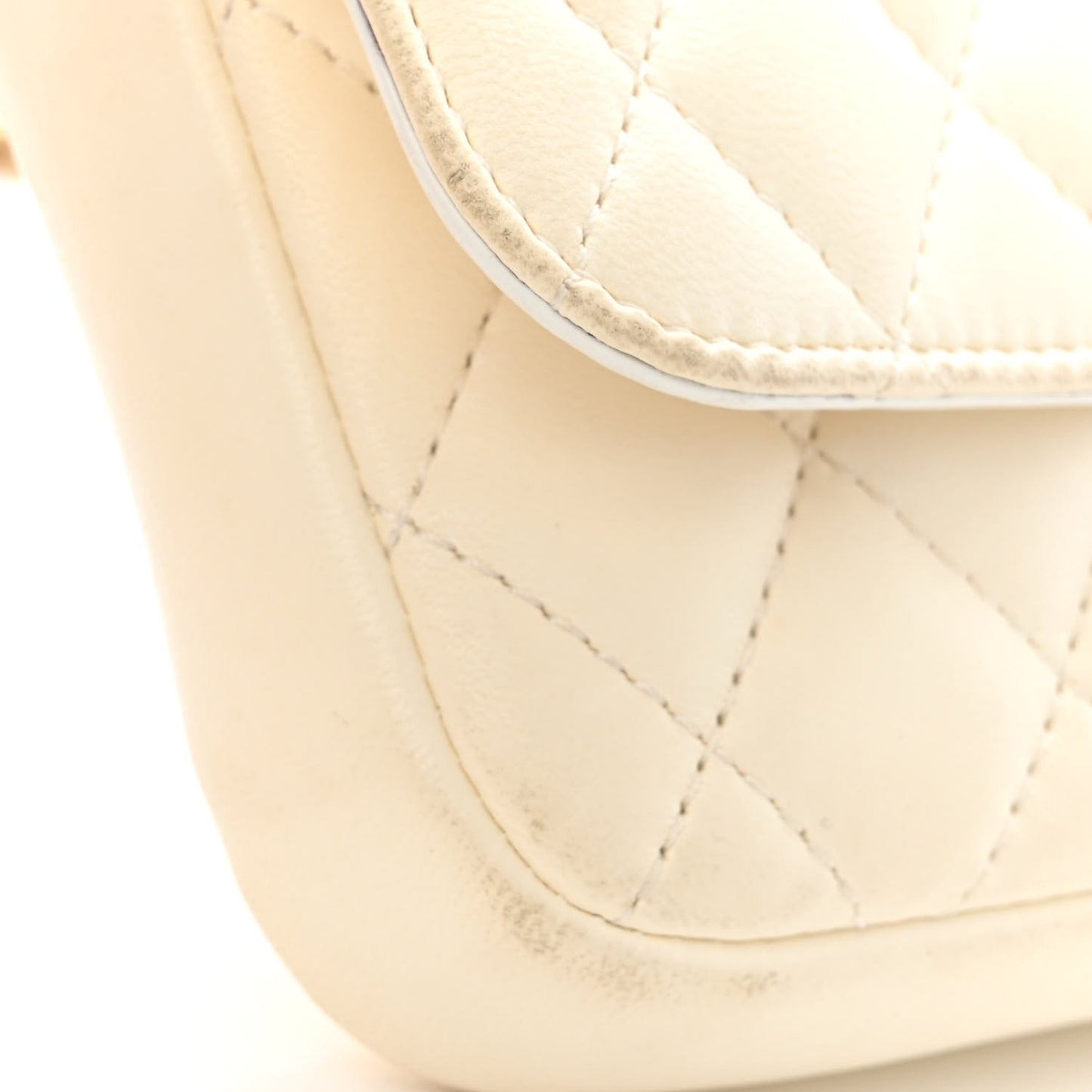 Lambskin Quilted Side Packs White Black