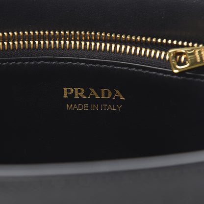Prada Saffiano Cuir Calfskin Small Monochrome Top Handle Tote Black 7 of 11