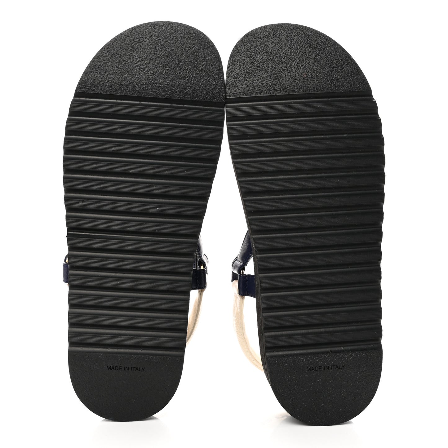 Lambskin Logo Platform Sandals 40 Red Black Ivory Navy Blue