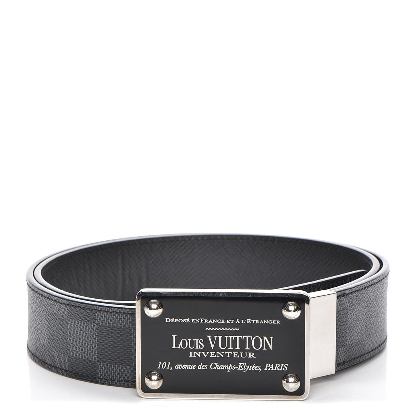 Damier Graphite 35mm LV Inventeur Belt 90 36