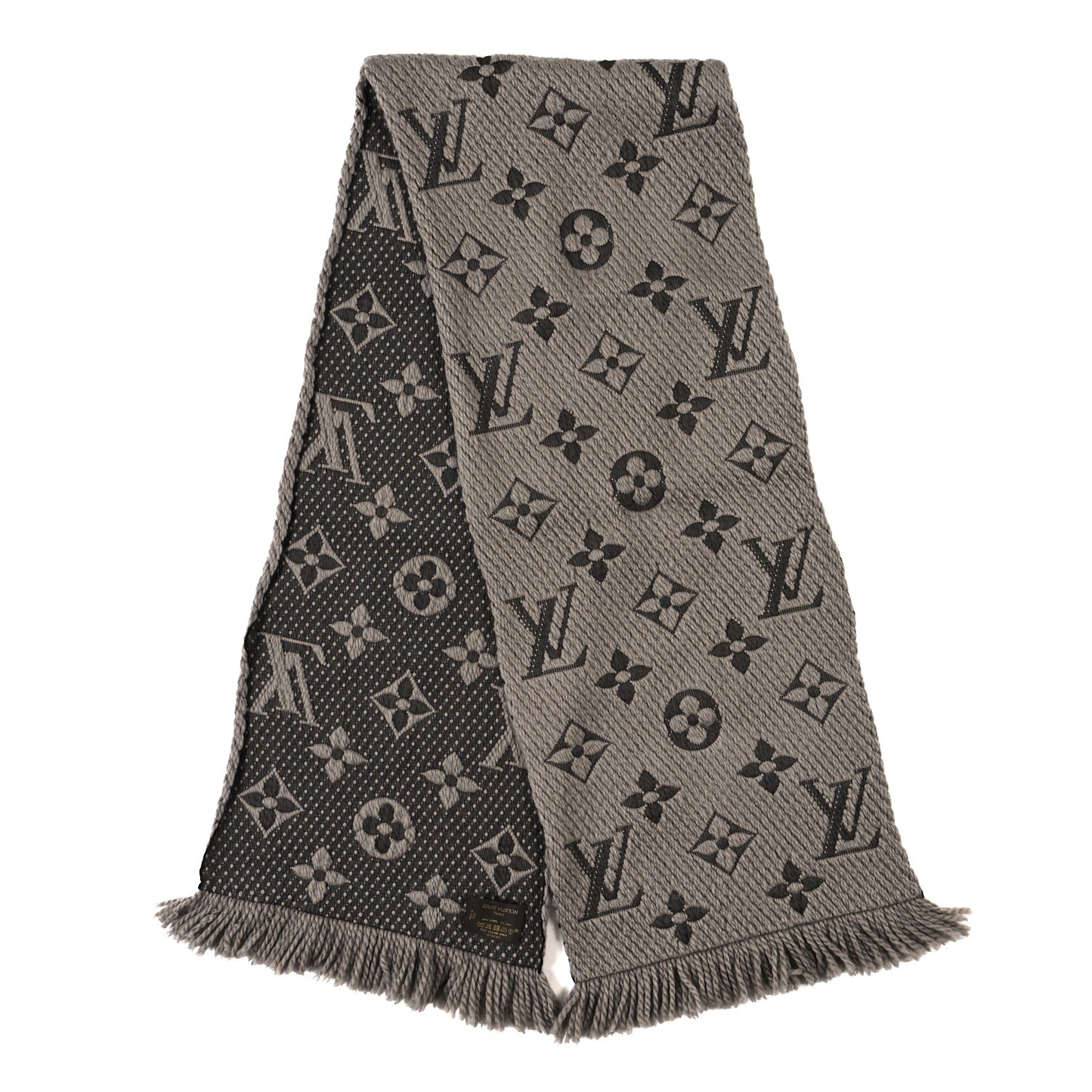 Wool Silk Logomania Scarf Verone