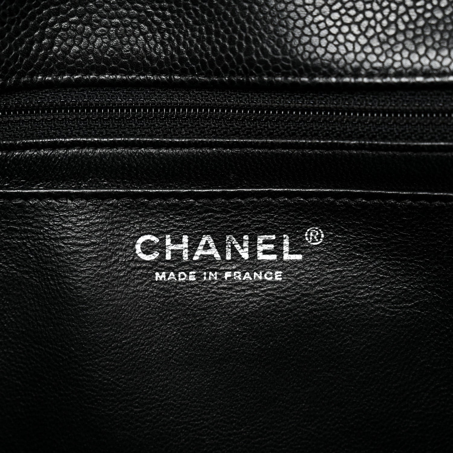 Chanel Caviar Quilted Jumbo Single Flap Black 6 of 11