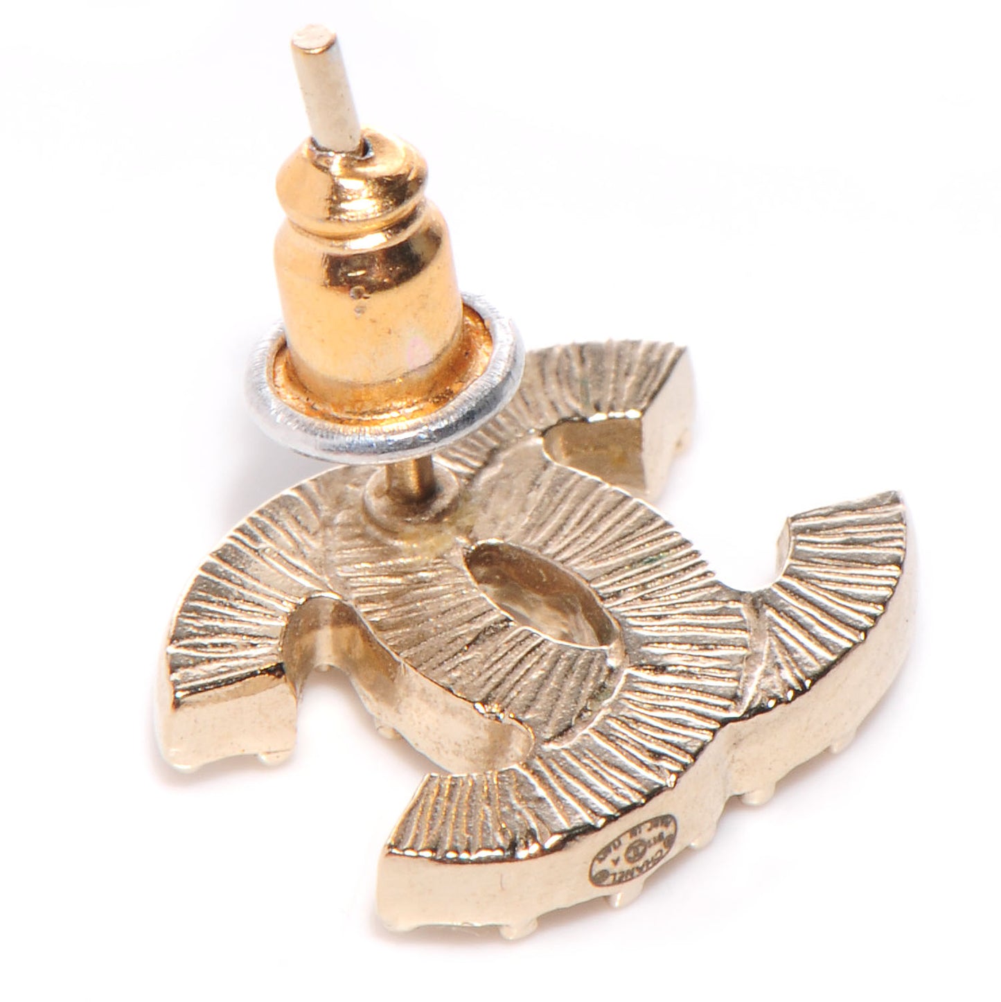 Crystal CC Earrings Gold
